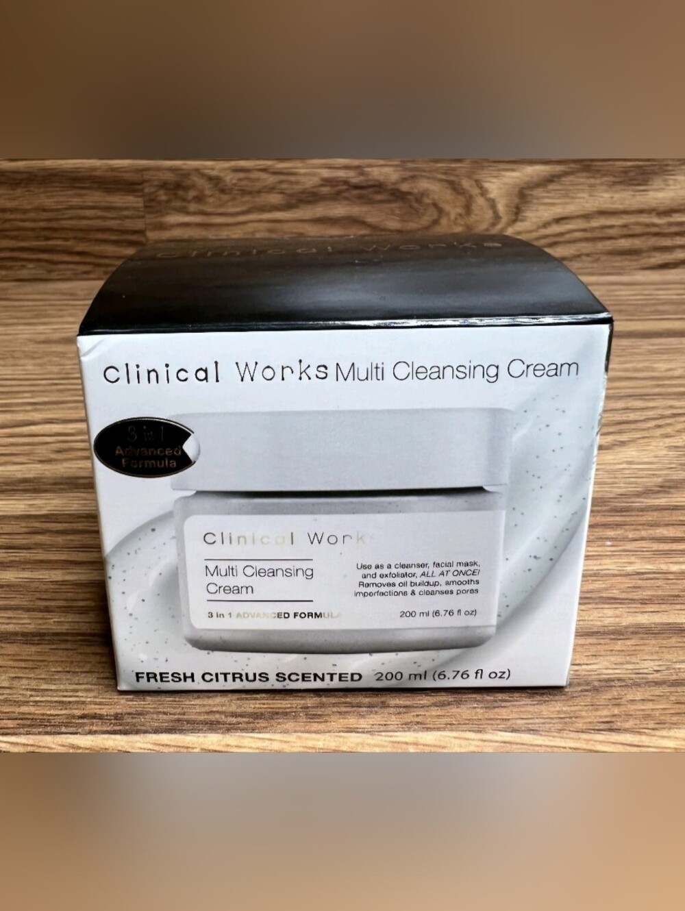 Clinical Works 3 In 1 Multi Cleansing Cream - Fresh Citrus NIB
